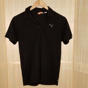 Puma Womens Black Athletic Polo Small